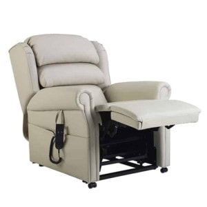 Olympia Recliner Side view Fully Recline