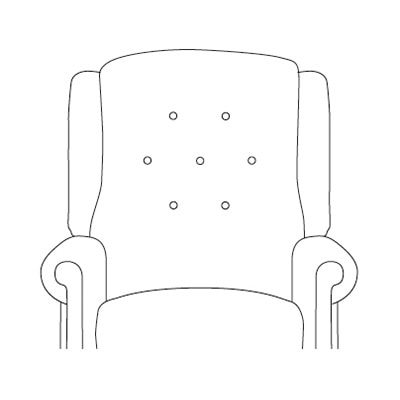 2020 Button Back Repose Furniture Rimini Express Chair