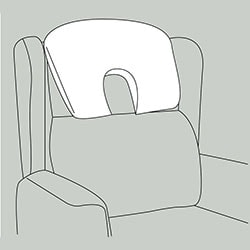 large profile headrest Repose Furniture Multi C-air