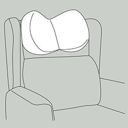midline headrest Repose Furniture Multi C-air