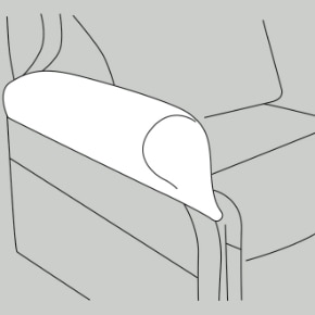 Full length arm cover Repose Furniture Sutton