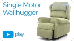 single motor wallhugger Repose Furniture Rimini