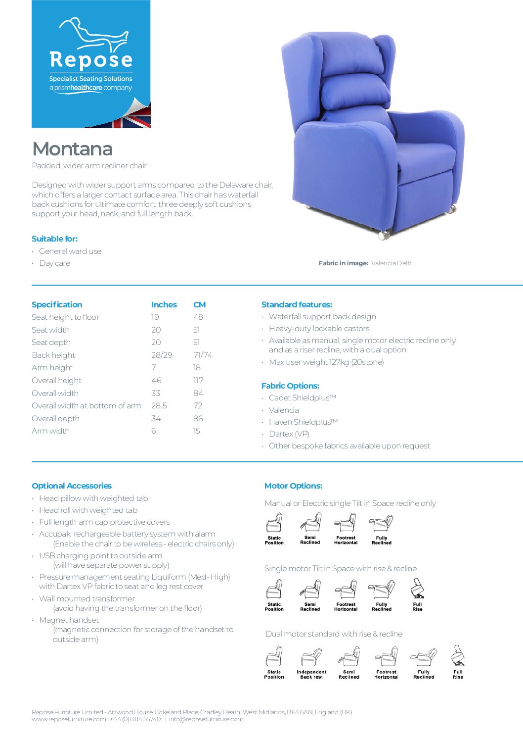 PDF specification Montana v9 1 pdf Repose Furniture Downloads and Brochure Request