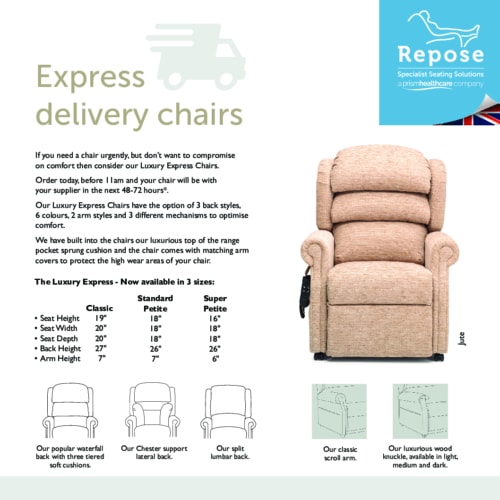Express Leaflet Aug 2023 V2 WEB pdf Repose Furniture Homecare Express Chair