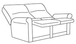 Alba 2str Recliner Lined