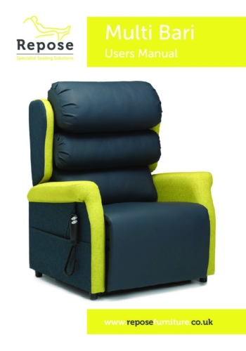Multi Bari User Manual pdf Repose Furniture Multi Bari Express Chair