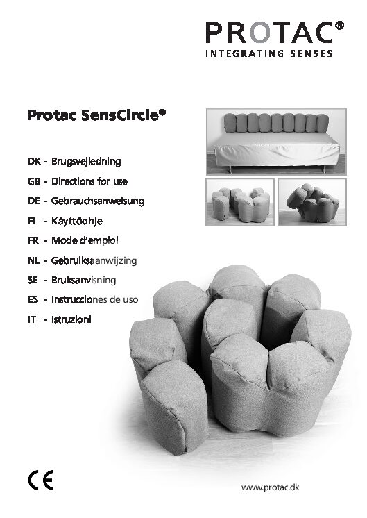 Protac SensCircle User Manual pdf Repose Furniture User Manuals