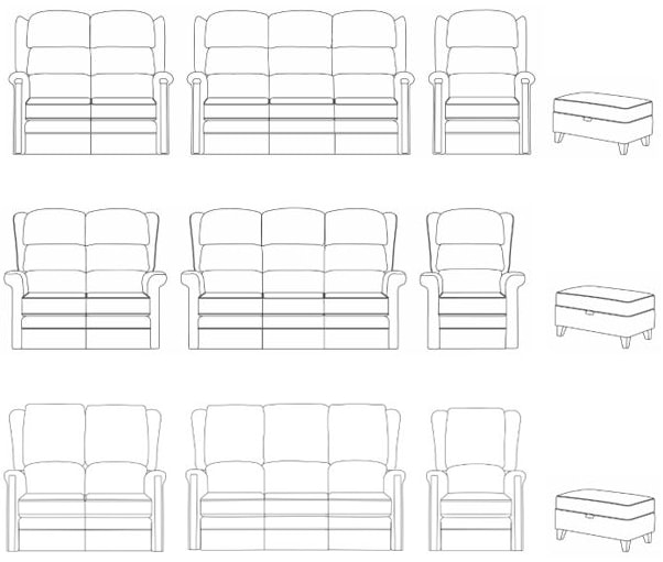 Trio Line Drawings Complete2