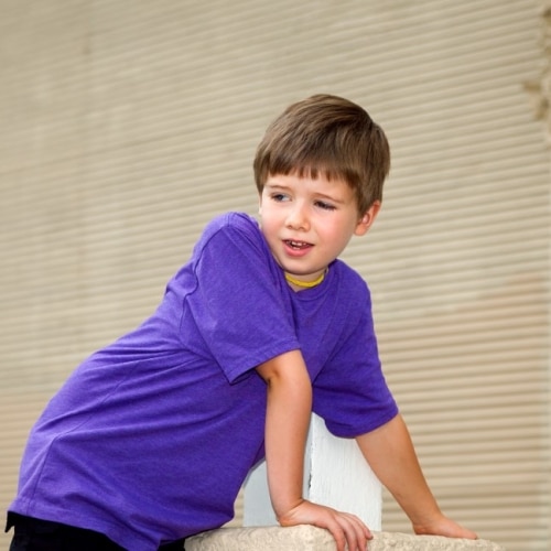 Boy With Hypermobility Syndrome