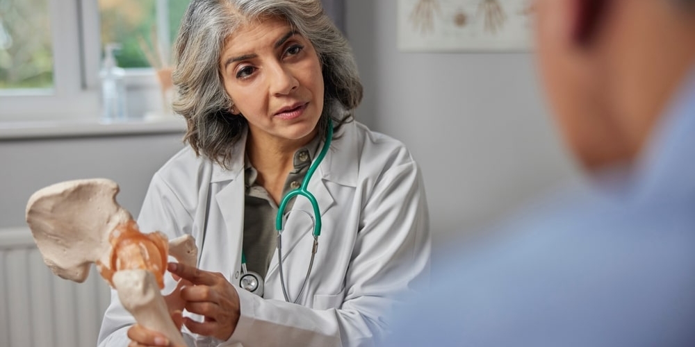 Doctor Discussing Hip Pain With Patient